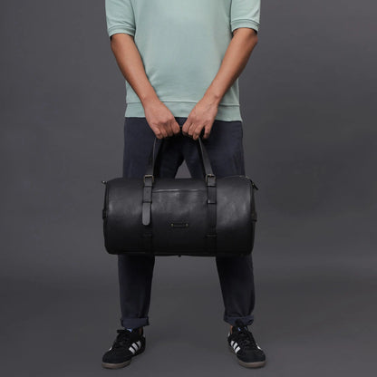 Miami Leather Gym Bag Cyan Beech