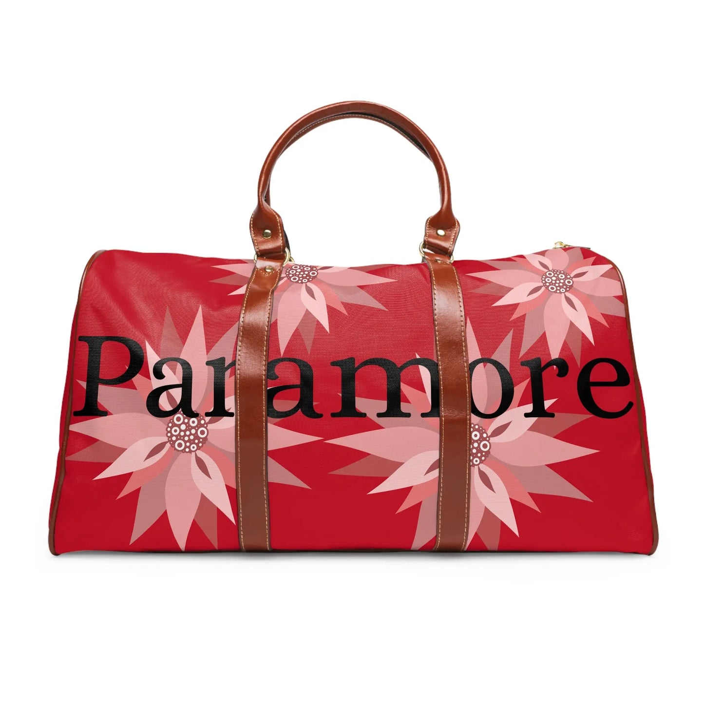 Stylish Waterproof Travel Bag with Floral Design, Duffle Bag, Weekend Getaway Bag, Gym Bag, Perfect for Holidays and Adventures Printify