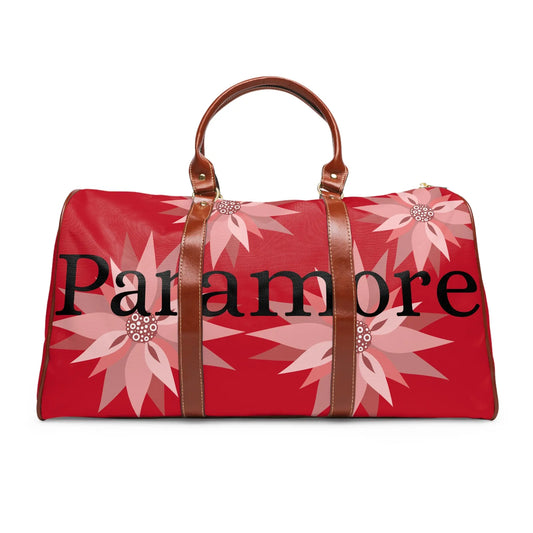 Stylish Waterproof Travel Bag with Floral Design, Duffle Bag, Weekend Getaway Bag, Gym Bag, Perfect for Holidays and Adventures Printify