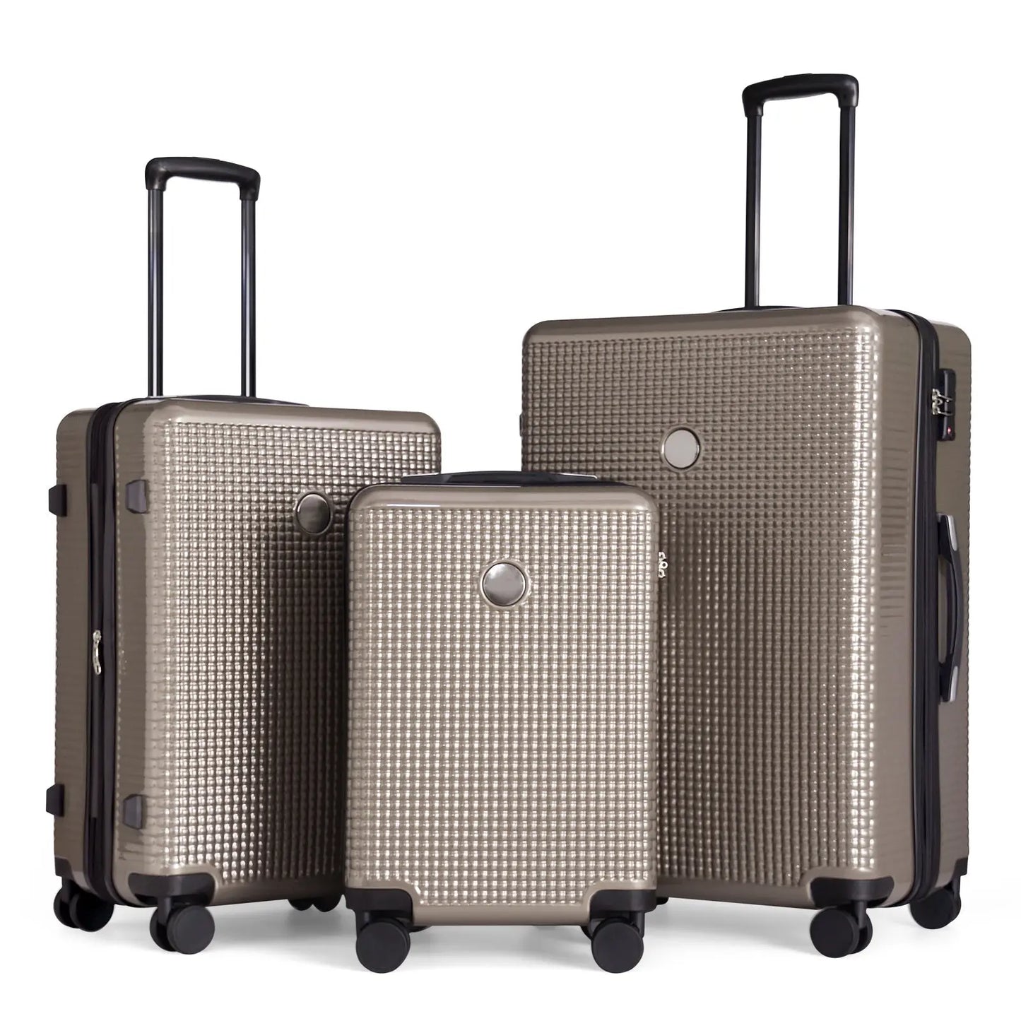 Luggage Sets 3 Piece Hardshell Suitcases with Wheels, Lightweight