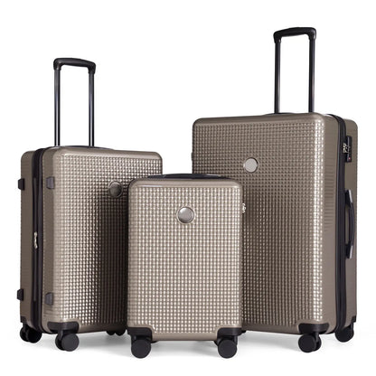 Luggage Sets 3 Piece Hardshell Suitcases with Wheels, Lightweight