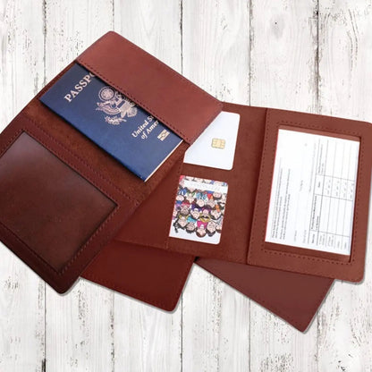 VIP 3 In 1 Card Holder For Vaccination Card, ID And Passport Salmon Lucky