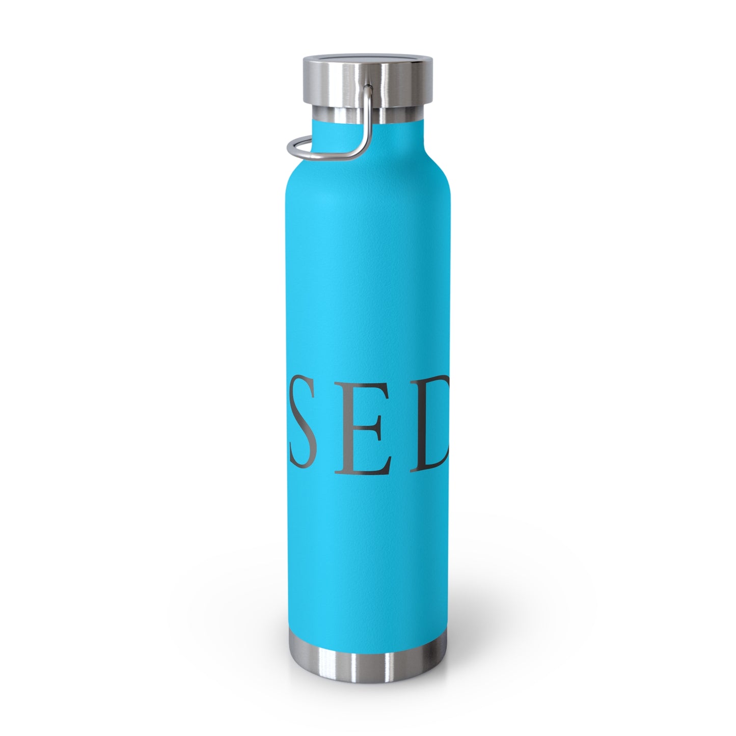 Elegant Copper Insulated Water Bottle - 22oz, Stylish Drinkware, Eco-Friendly Gift, Motivational Quotes, Perfect for Travel, Gym, Yoga