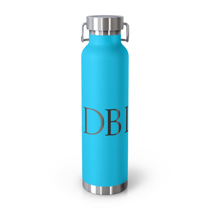 Elegant Copper Insulated Water Bottle - 22oz, Stylish Drinkware, Eco-Friendly Gift, Motivational Quotes, Perfect for Travel, Gym, Yoga