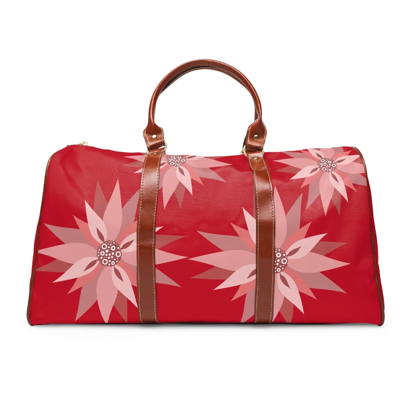 Stylish Waterproof Travel Bag with Floral Design, Duffle Bag, Weekend Getaway Bag, Gym Bag, Perfect for Holidays and Adventures Printify