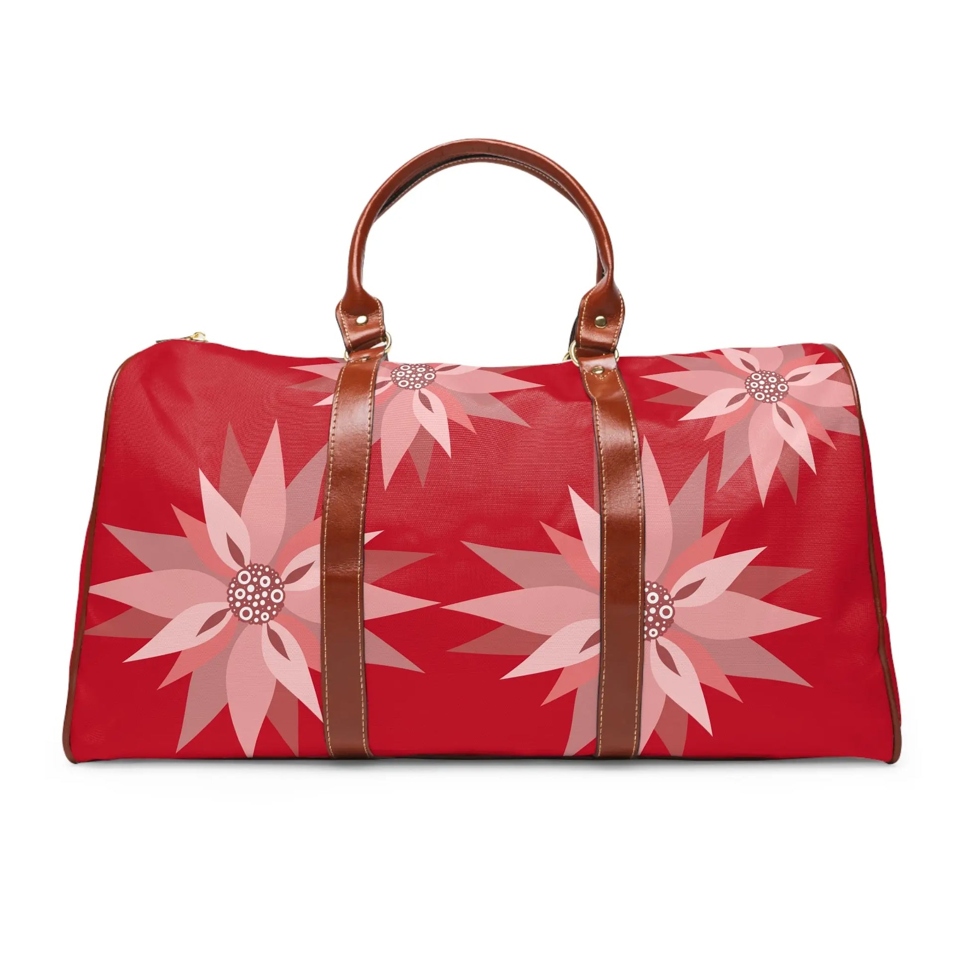Stylish Waterproof Travel Bag with Floral Design, Duffle Bag, Weekend Getaway Bag, Gym Bag, Perfect for Holidays and Adventures Printify