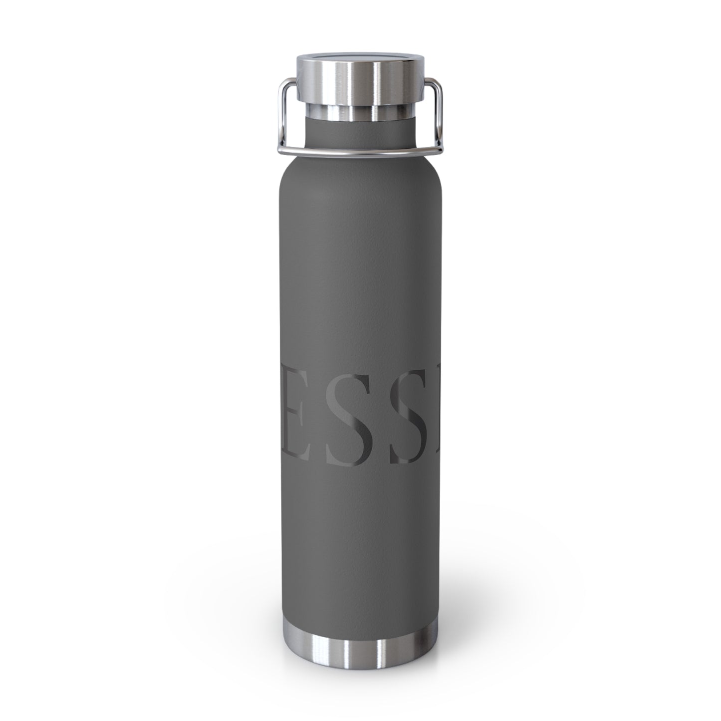 Elegant Copper Insulated Water Bottle - 22oz, Stylish Drinkware, Eco-Friendly Gift, Motivational Quotes, Perfect for Travel, Gym, Yoga