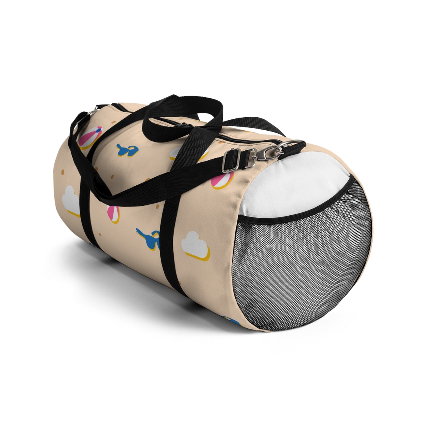 Beach Vibes Duffel Bag | Summer Travel, Gym Bag, Weekend Getaway, Stylish Sports Bag, Fun Cloud Print