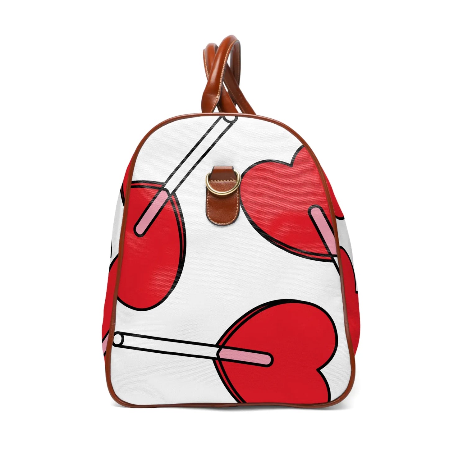 Paramore Waterproof Travel Bag - Heart Design Duffle, Beach Bag, Gym Tote, Vacation Essential, Gift for Travelers, Trendy Luggage Printify
