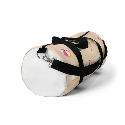 Beach Vibes Duffel Bag | Summer Travel, Gym Bag, Weekend Getaway, Stylish Sports Bag, Fun Cloud Print