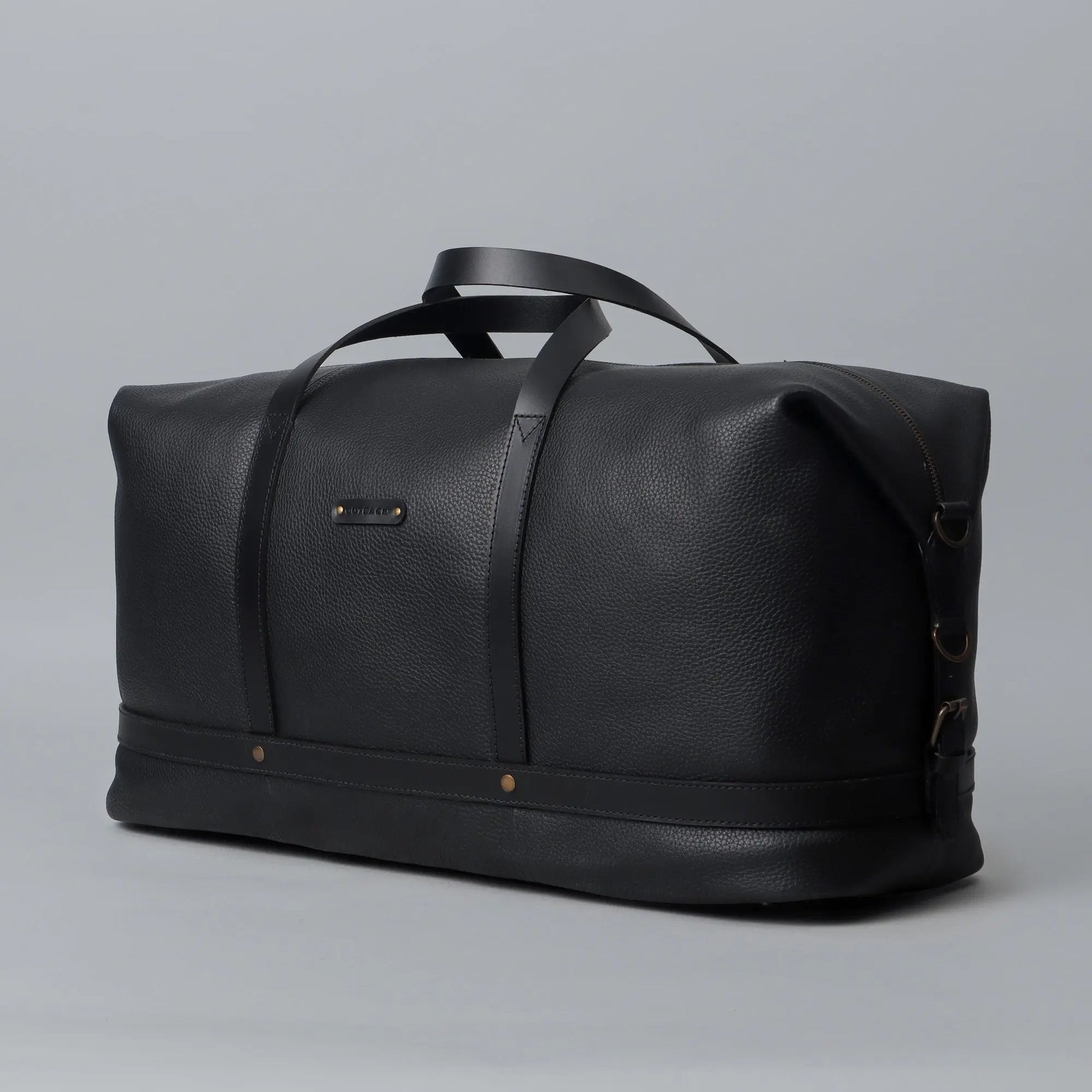 Runway Leather Travel Bag Cyan Beech