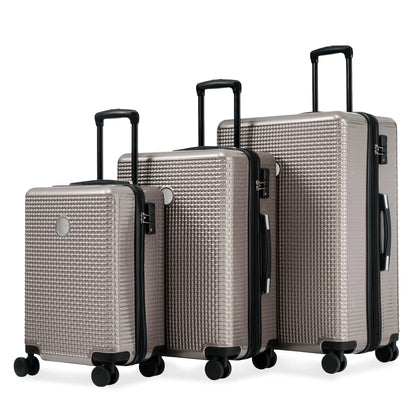Luggage Sets 3 Piece Hardshell Suitcases with Wheels, Lightweight