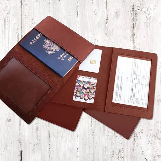 VIP 3 In 1 Card Holder For Vaccination Card, ID And Passport Salmon Lucky