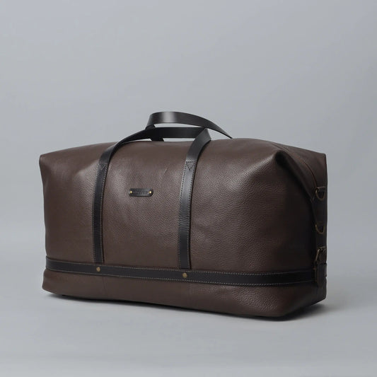 Runway Leather Travel Bag Cyan Beech