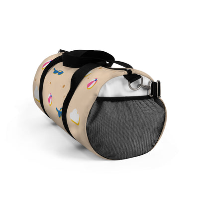 Beach Vibes Duffel Bag | Summer Travel, Gym Bag, Weekend Getaway, Stylish Sports Bag, Fun Cloud Print