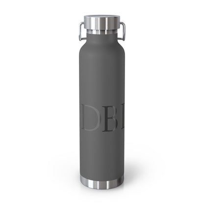 Elegant Copper Insulated Water Bottle - 22oz, Stylish Drinkware, Eco-Friendly Gift, Motivational Quotes, Perfect for Travel, Gym, Yoga