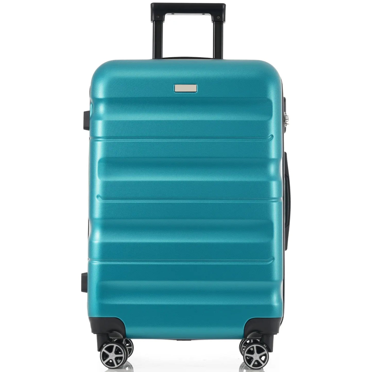 Hardshell ABS Luggage Set - Lightweight & Durable Suitcases with Dual Sangria Beech