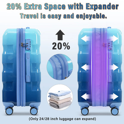 Luggage Set 3 Piece – Hardshell Suitcases with Spinner Wheels and TSA