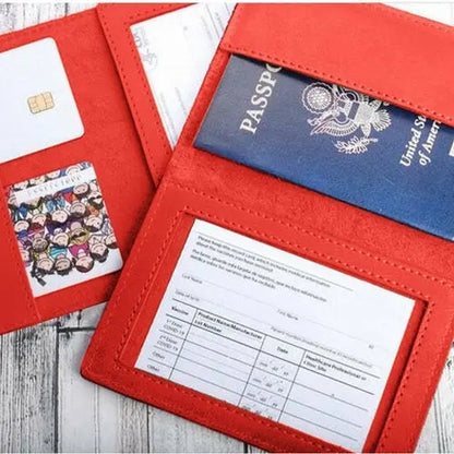 VIP 3 In 1 Card Holder For Vaccination Card, ID And Passport Salmon Lucky
