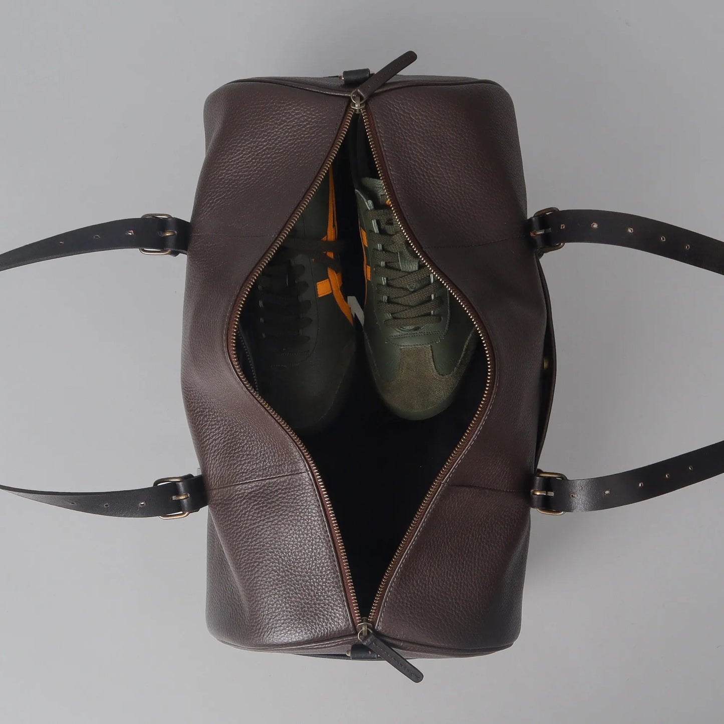 Miami Leather Gym Bag Cyan Beech