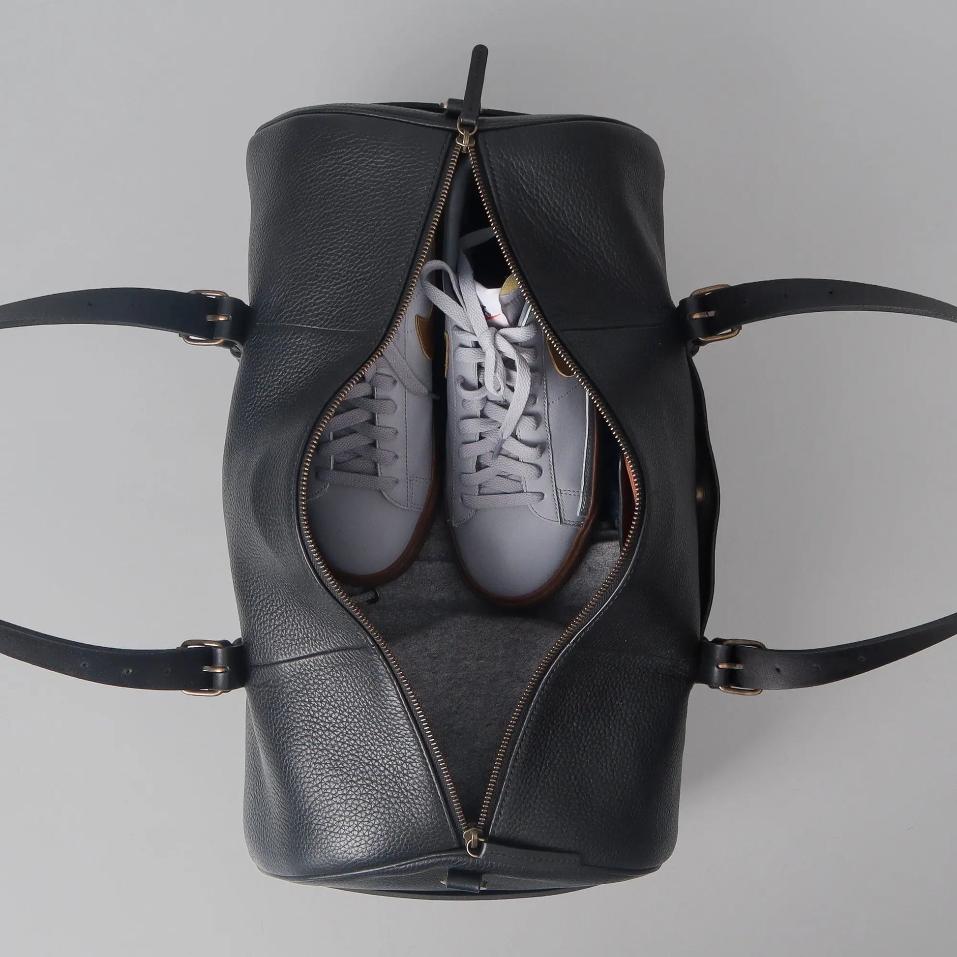 Miami Leather Gym Bag Cyan Beech