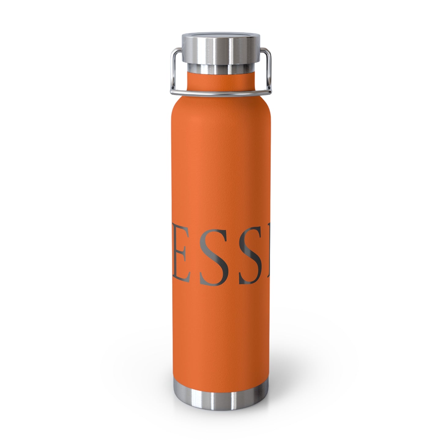 Elegant Copper Insulated Water Bottle - 22oz, Stylish Drinkware, Eco-Friendly Gift, Motivational Quotes, Perfect for Travel, Gym, Yoga