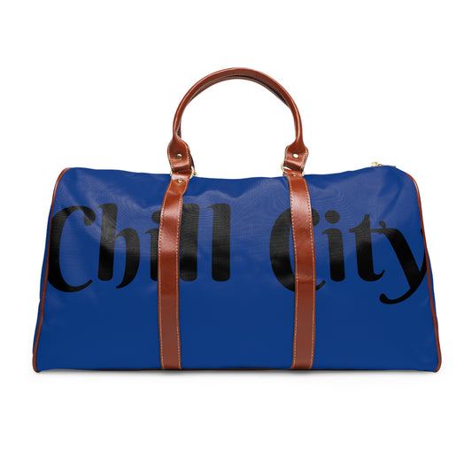Chill City Waterproof Travel Bag, Weekend Getaway Bag, Waterproof Duffel, Vacation Storage, Stylish Gym Bag, Perfect for Travelers