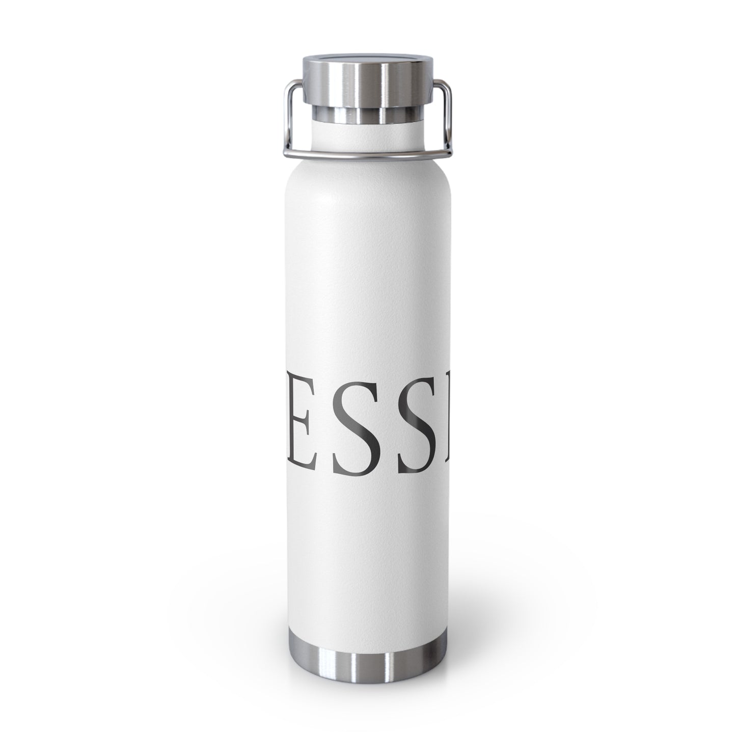 Elegant Copper Insulated Water Bottle - 22oz, Stylish Drinkware, Eco-Friendly Gift, Motivational Quotes, Perfect for Travel, Gym, Yoga
