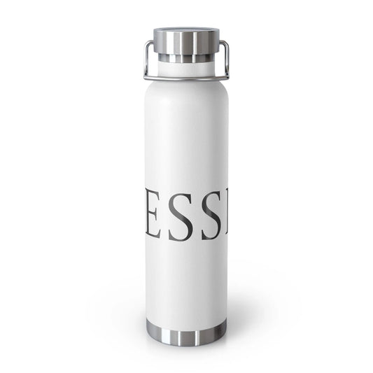 Elegant Copper Insulated Water Bottle - 22oz, Stylish Drinkware, Eco-Friendly Gift, Motivational Quotes, Perfect for Travel, Gym, Yoga Printify