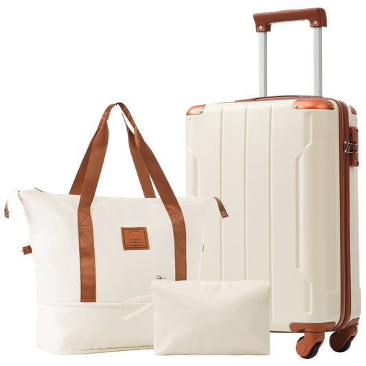Hardshell Luggage Sets 3 Piece Carry-on Suitcases with Wheels, TSA