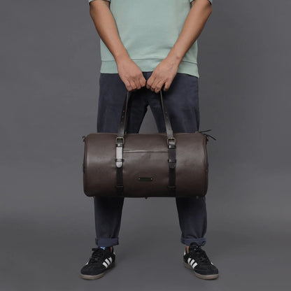 Miami Leather Gym Bag Cyan Beech