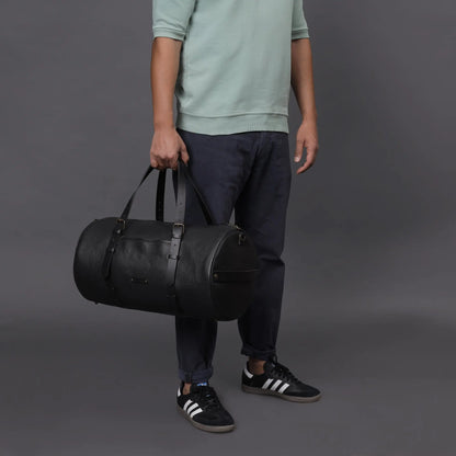 Miami Leather Gym Bag Cyan Beech