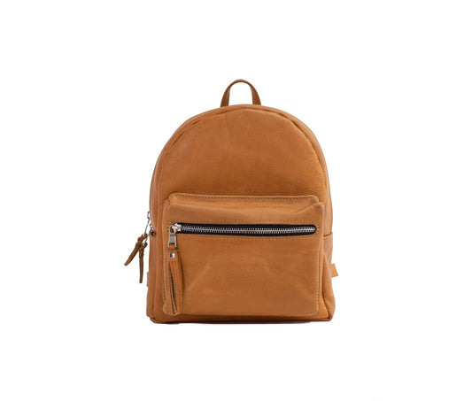 Leather Backpack Olive Iolaus