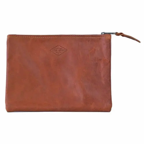 Leather Clutch Olive Iolaus