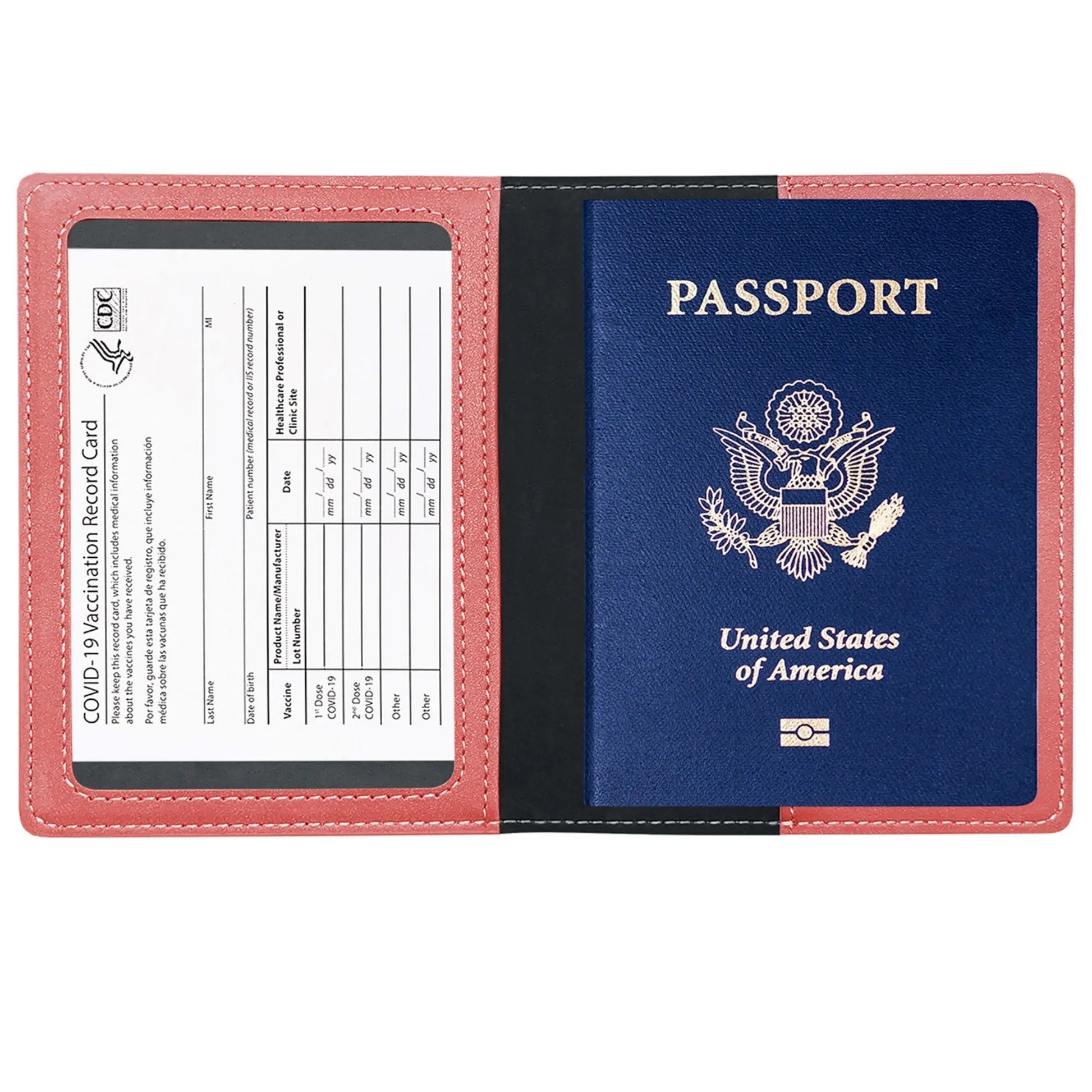 Ciana Vaccine Card and Passport Holder Cerulean Grapevine