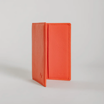 Coral Pebble Passport Holder Beige Huckleberry