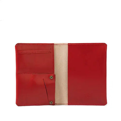 Leather AirTag Passport Holder Purple Buckeye