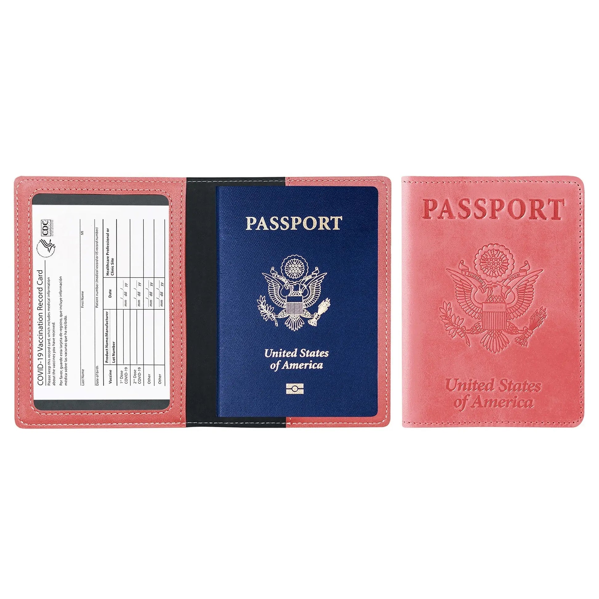 Ciana Vaccine Card and Passport Holder Cerulean Grapevine