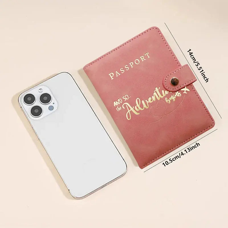 Passport Holder for Travel Personalized Passport Cover Wallet Case for Travel Accessories Passport Book Holders for Women/Men TravelTimesAwait