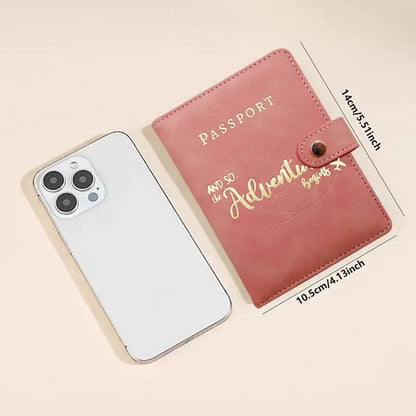 Passport Holder for Travel Personalized Passport Cover Wallet Case for Travel Accessories Passport Book Holders for Women/Men TravelTimesAwait