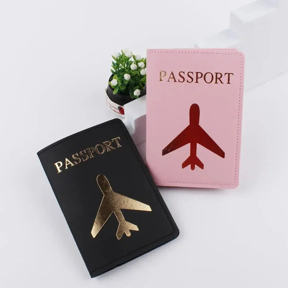 Airplane Icon Passport Bulgaria Travel Passport Holder PU Leather Card Holder Wallet Document Organizer Case Men Women TravelTimesAwait