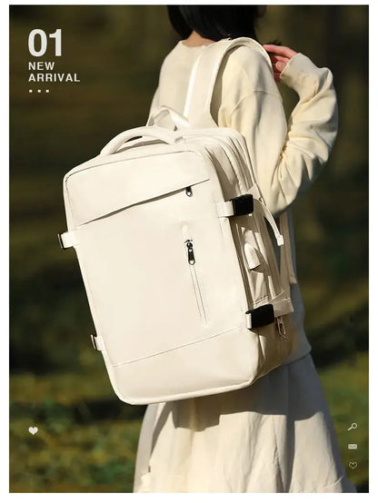 Extendible Travel Backpack Unisex Laptop Bag Women Large Luggage Bags
