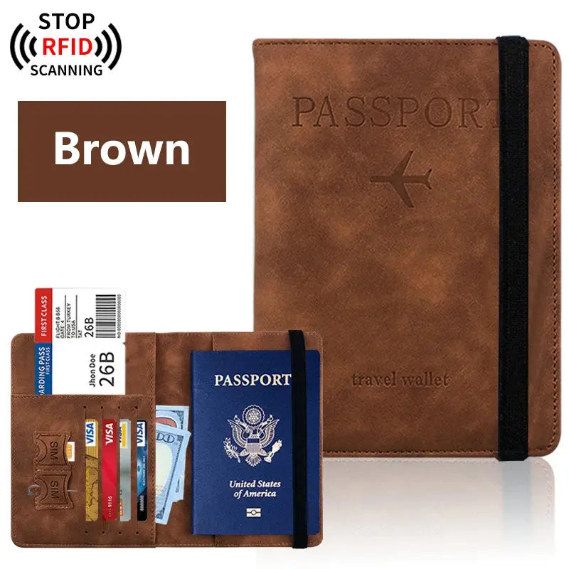 Passport Holder for Travel Essentials  Passport Wallet Cover Case for Travel  Accessories,Passport Book Holders for Women/Men TravelTimesAwait