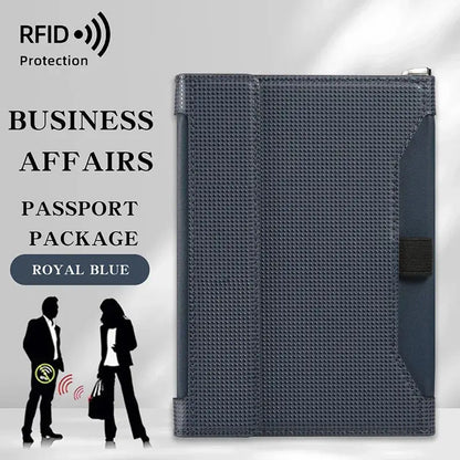 Travel Essentials RFID Blocking Passport Holder Multifunctional Large Capacity Passport Cover Gifts Business Travel Card Case TravelTimesAwait