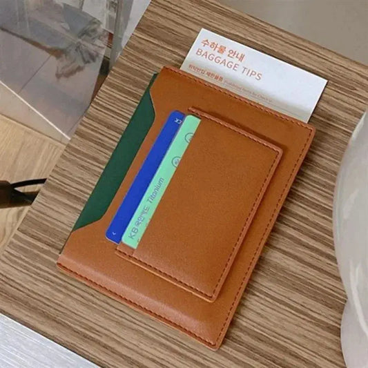 2025 Women Portable Multicolor Passport Cover Holder Case Multi-slots Waterproof Card Holder Men PU Leather Passport Bag Unisex TravelTimesAwait