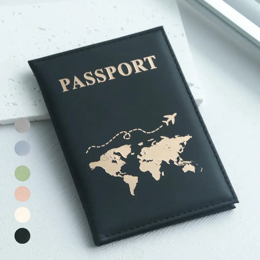 Slim Passport Holder Cove Map PU Passport Holder Travel Essential Cruise Must Have Passport Holders Portable for All Country TravelTimesAwait