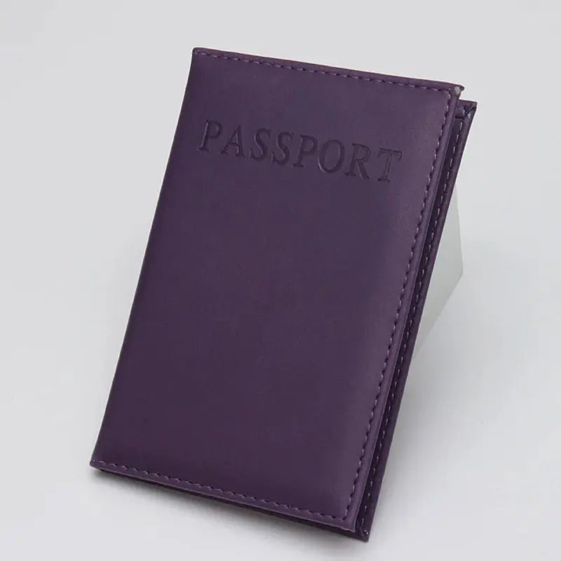 High Quality English PU Leather Passport Covers Document Cover Travel Passport Holder ID Card Passport Holder Travel Acceessory TravelTimesAwait