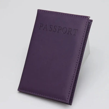 High Quality English PU Leather Passport Covers Document Cover Travel Passport Holder ID Card Passport Holder Travel Acceessory TravelTimesAwait