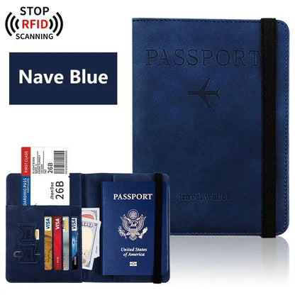 Passport Holder for Travel Essentials  Passport Wallet Cover Case for Travel  Accessories,Passport Book Holders for Women/Men TravelTimesAwait