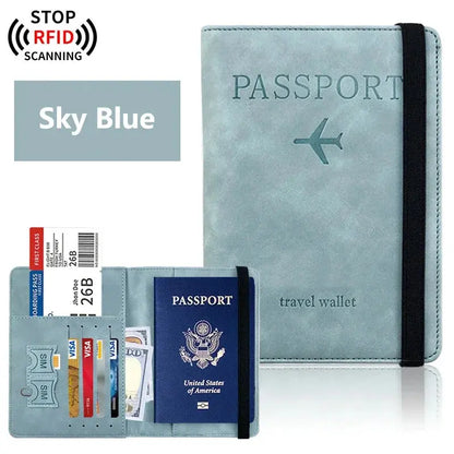 Passport Holder for Travel Essentials  Passport Wallet Cover Case for Travel  Accessories,Passport Book Holders for Women/Men TravelTimesAwait
